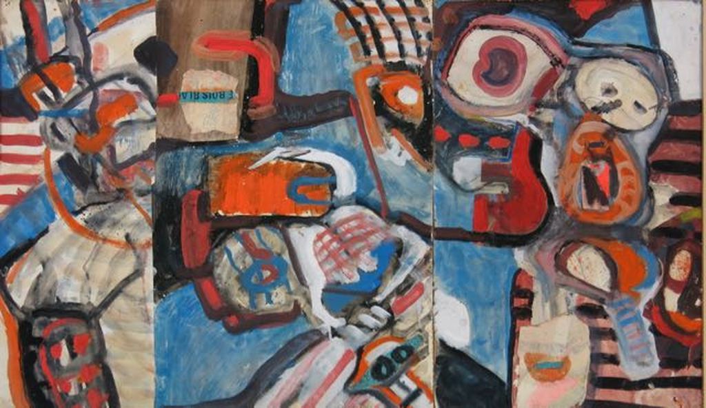 JOS CAELEN   Gemengde Techniek,Abstracte Compositie kopen? Bied vanaf 1!