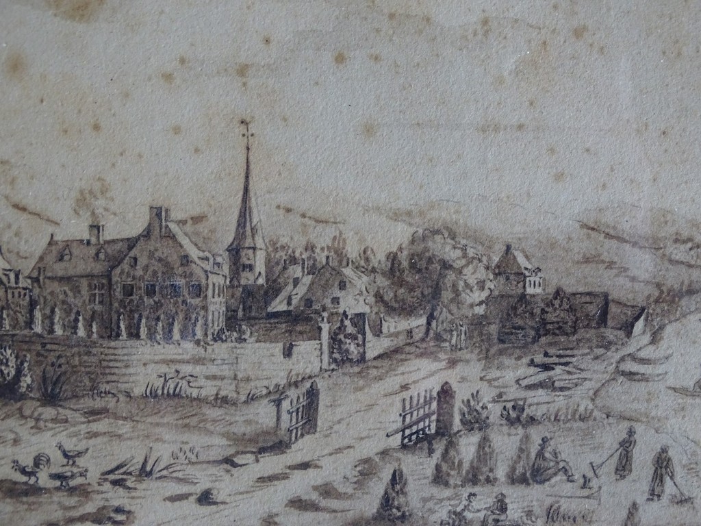 Onbekend, aquarel, Village la Dover & ......1826 kopen? Bied vanaf 1!