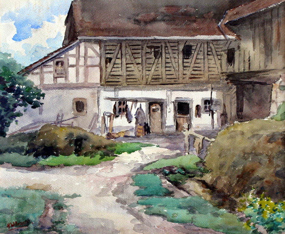 SUMMER SALE - M. Wilmaers - Belgie - AQUARELLE en  SUISSE (gesigneerd) kopen? Bied vanaf 1!