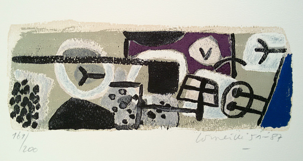 Corneille - April in Paris, zeefdruk verkocht voor € 150!