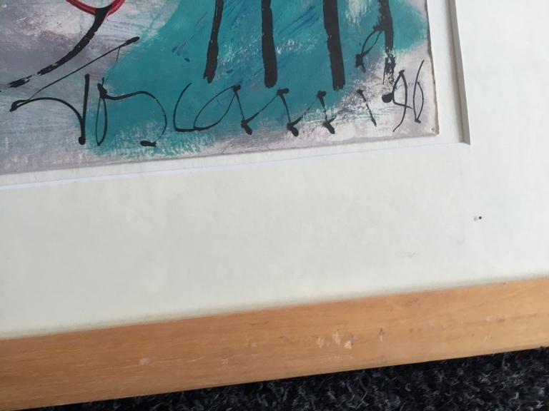 Bep Toscani  acryl op papier 1996 kopen? Bied vanaf 1!