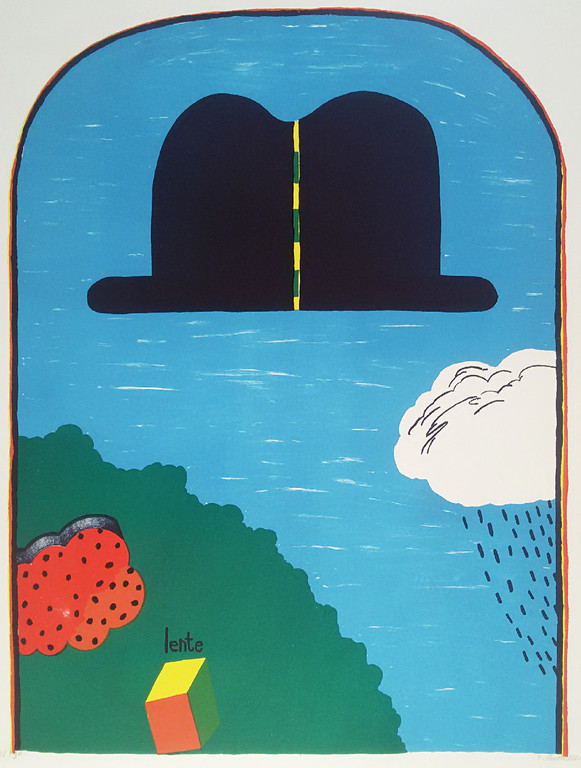 Reinier Lucassen - De hoed van Archie Shepp, litho verkocht voor € 75!