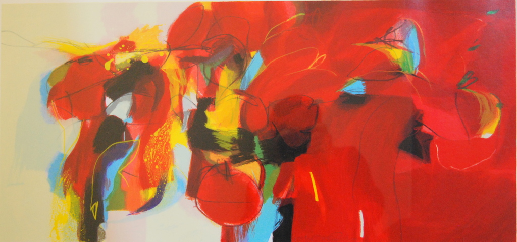 Pieter Vermeulen geschikt rood zeefdruk 48/100 verkocht voor € 100!