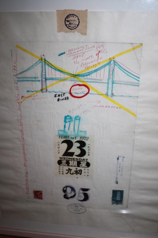 Victor IV - LOGBOEK BLAD COLLAGE 1972 BROOKLYN BRIDGE kopen? Bied vanaf 242!