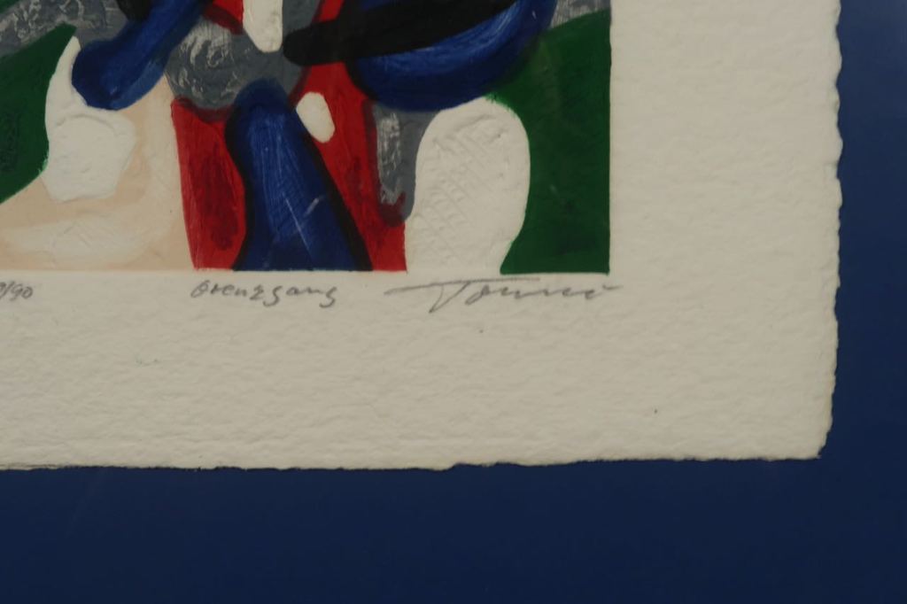 Jan Tormi: Carborundum, Zonder titel - Ingelijst kopen? Bied vanaf 40!