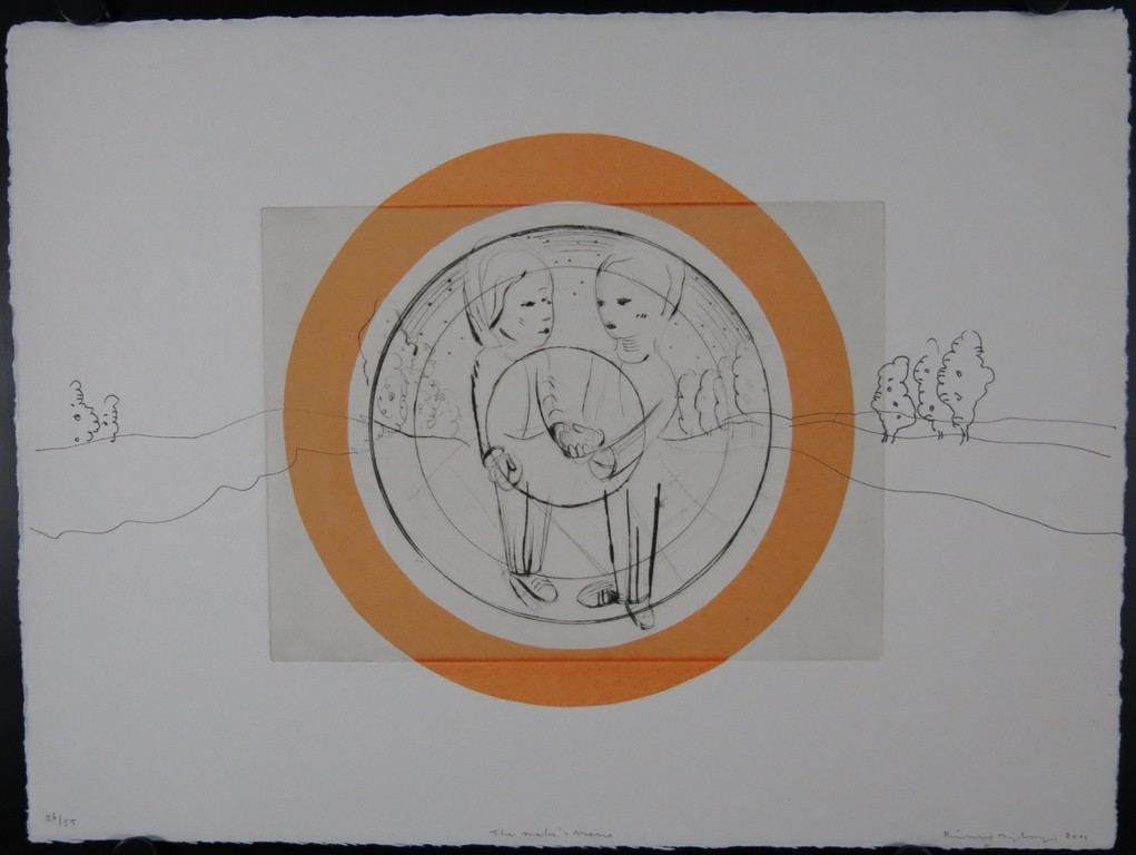 Rinke Nijburg: Ets en litho, The snake's view  kopen? Bied vanaf 1!