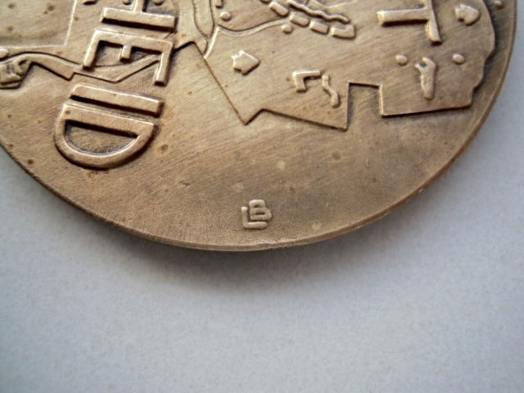 Bronzen penning LEENDERT BOLLE  1879 - 1942 - beeldhouwer / medailleur kopen? Bied vanaf 25!