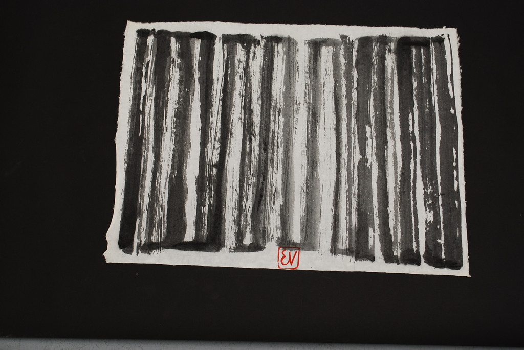 ERNST VIJLBRIEF (1934-2010) inkt op rijstpapier verkocht voor € 50!