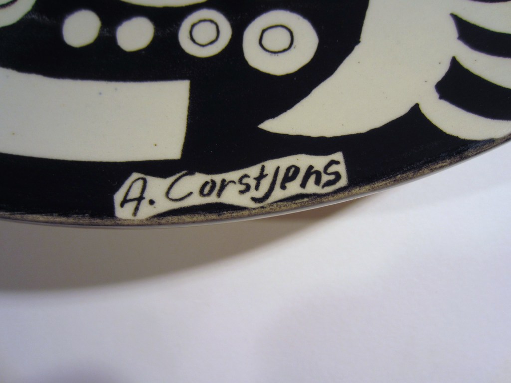Toine Corstjens - beschilderde schotel - Sphinx Maastricht kopen? Bied vanaf 65!