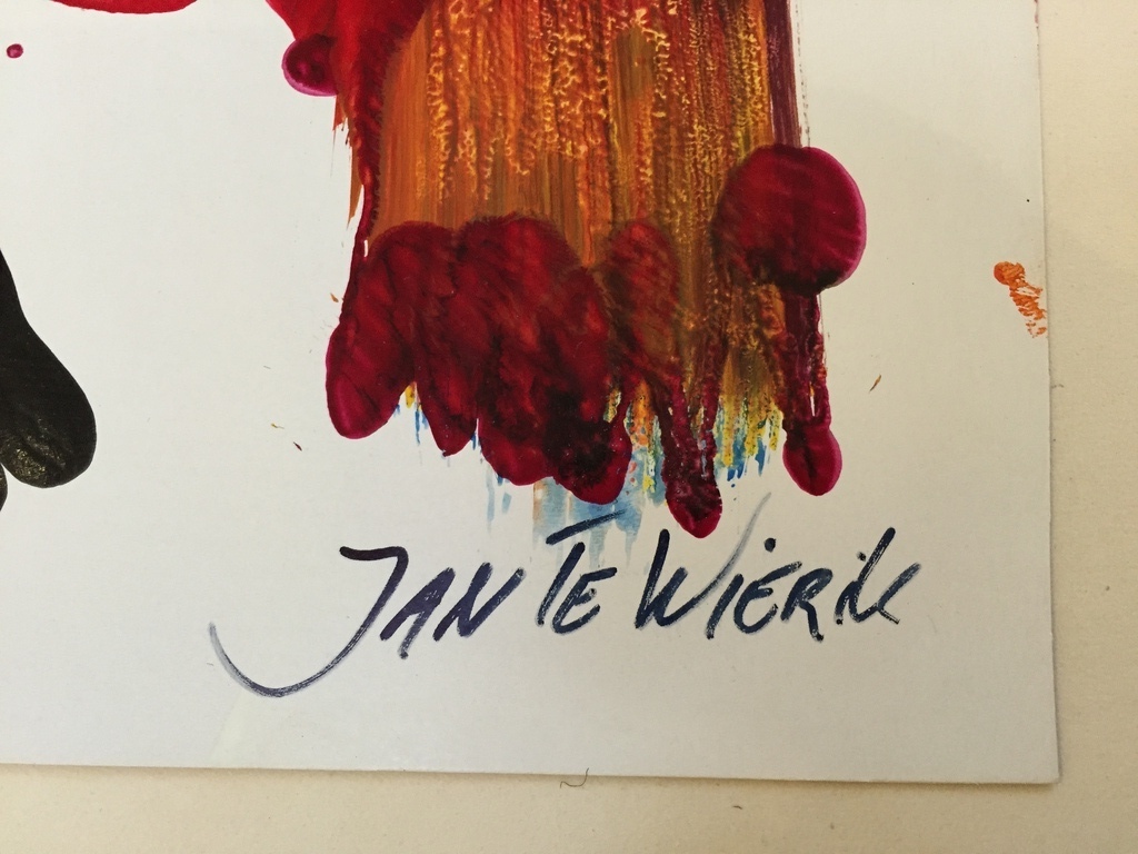 JAN TE WIERIK origineel werk Gemengde technieken kopen? Bied vanaf 1!