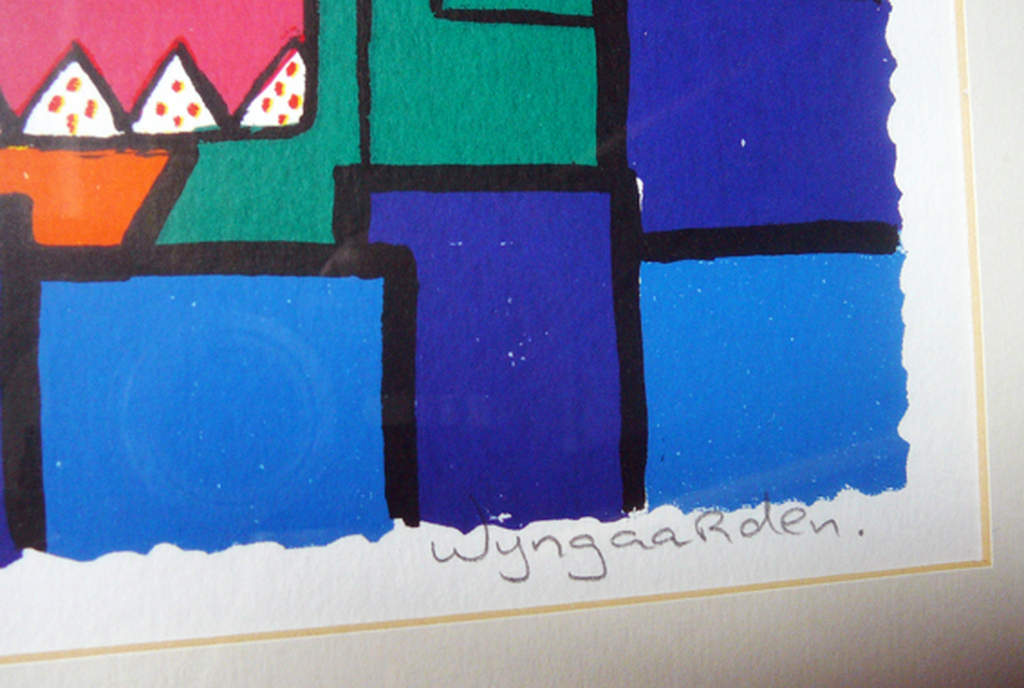 Maartje van Wijngaarden: 'Geluk' -zeefdruk- kopen? Bied vanaf 1!