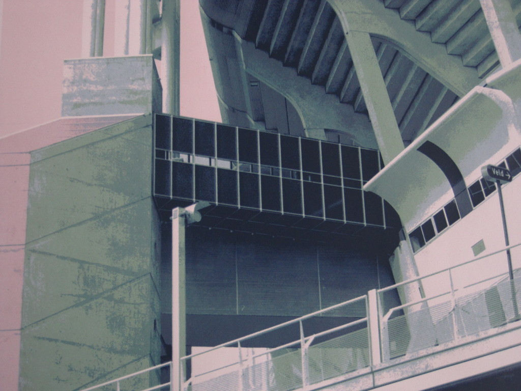 Mooie gesigneerde Zeefdruk "Amsterdam Johan Cruyff Arena" Ton Noppers (1951-)  kopen? Bied vanaf 1!