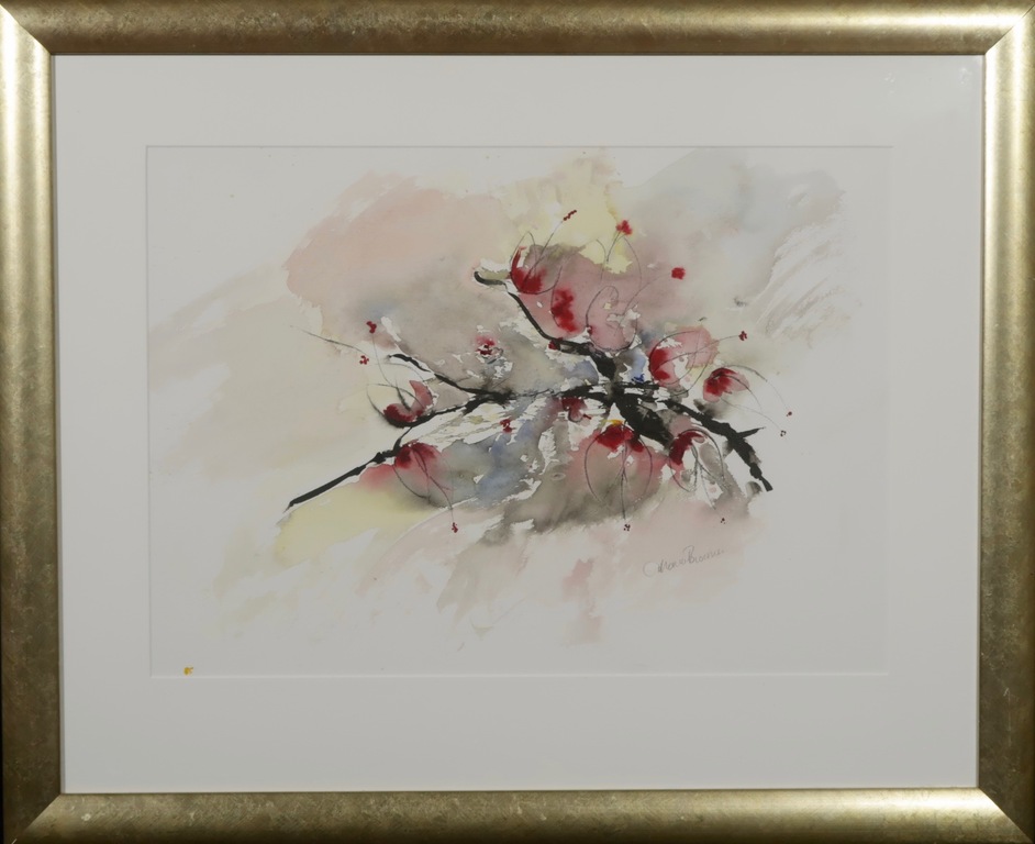 Antonio Poioumen, Aquarel, Geschikt - Ingelijst verkocht voor € 55!