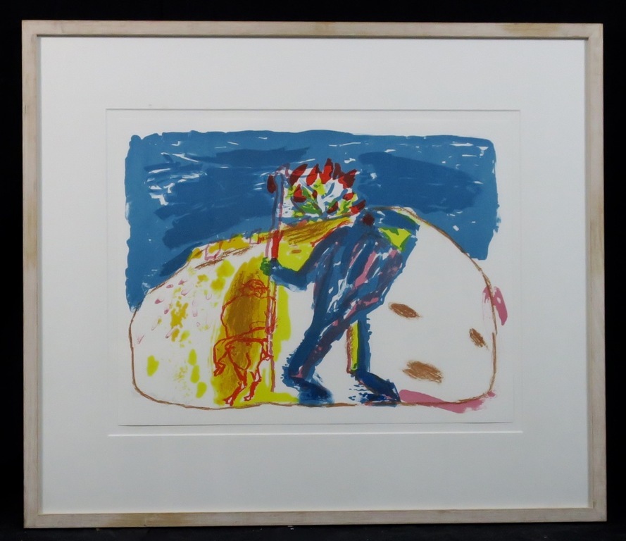 Pieter Defesche: Litho, Z.T. - Ingelijst verkocht voor € 35!