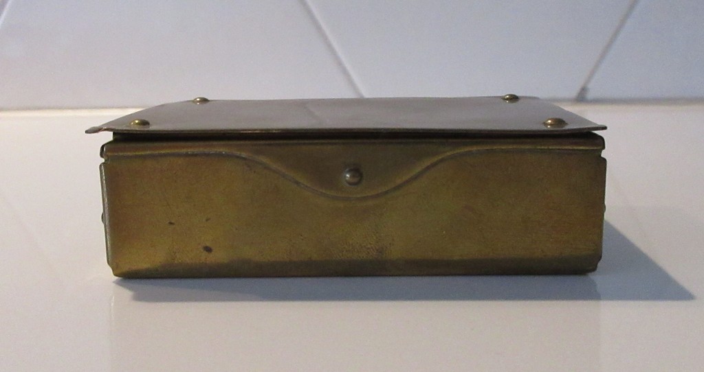 Duits Jugendstil Messing dekseldoosje kopen? Bied vanaf 15!