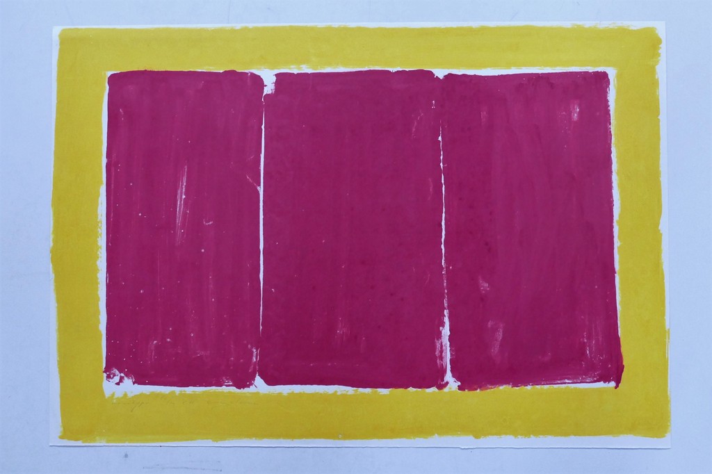 Adine Engelman - Abstracte compositie - Monotype verkocht voor € 75!