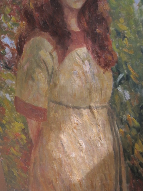 Corn. van Trigt 1854-1924 olieverf (zelf)portret omstreeks 1880 GROOT!! kopen? Bied vanaf 1!