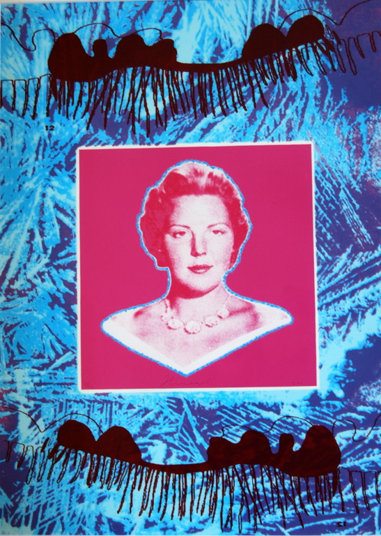 Herman van der Weert  winterkoningin  zeefdruk 21/22 verkocht voor € 35!