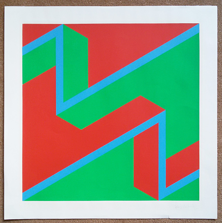 Franz Deckwitz - Geometrische compositie, zeefdruk kopen? Bied vanaf 30!