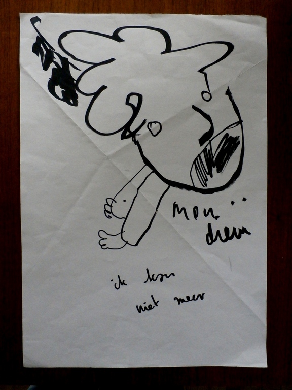 Herman Brood - tekening: Ik kan niet meer kopen? Bied vanaf 75!