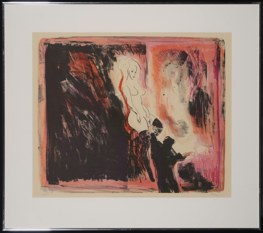 Luis Filcer: Litho, Schilder en zijn model I - Ineglijst verkocht voor € 35!