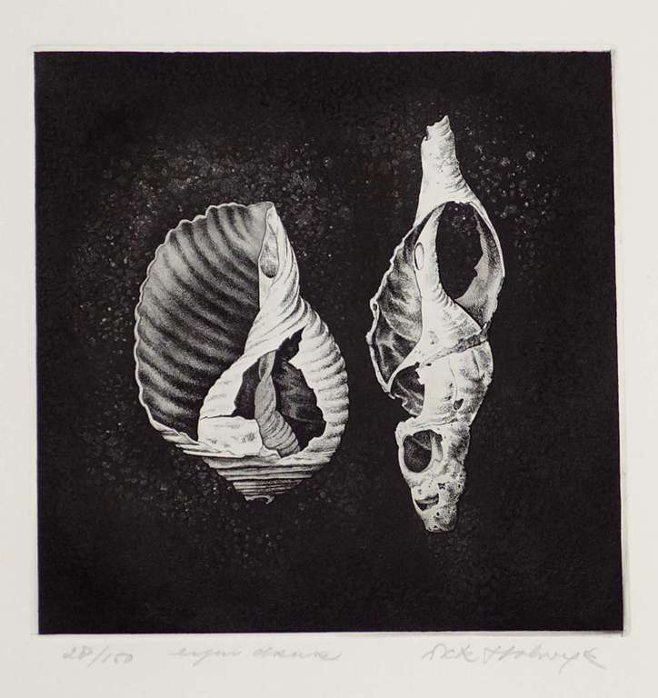 Dick Stolwijk, ets, eigen druk, kopen? Bied vanaf 45!