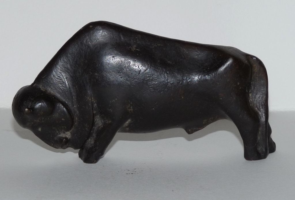 Fred Carasso, Bronzen beeld, Bizon verkocht voor € 415!