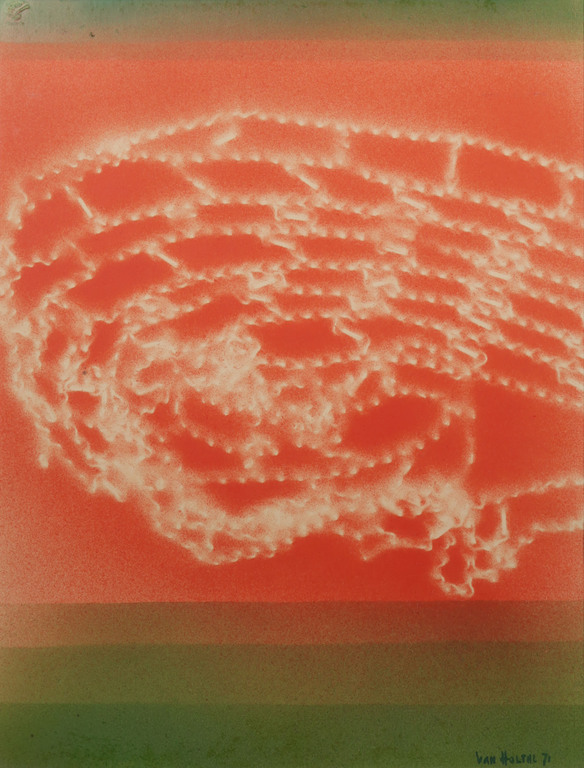 Jan van Holthe: Gemengde techniek op papier, Filet cosmique - Ingelijst kopen? Bied vanaf 1!