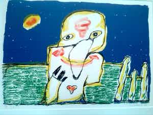 Lucebert - Vragend Kind Litho verkocht voor € 175!