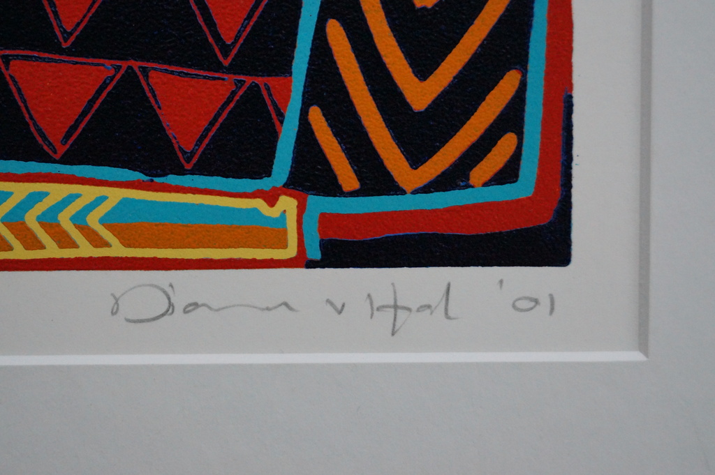 Diana van Hal - gesigneerde linosnede - Delight kopen? Bied vanaf 25!