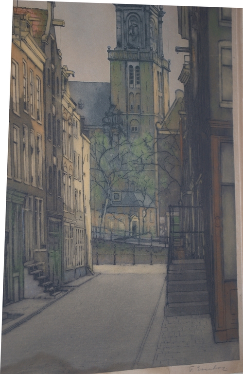 FRANS EVERBAG | WESTERTOREN AMSTERDAM | KLEURENETS PROEFDRUK kopen? Bied vanaf 65!