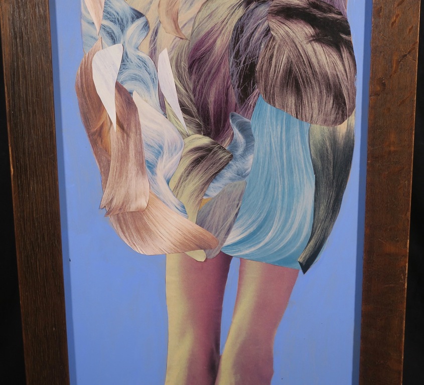 Adri van den Beukel: Collage op board, Het haren kleed - Ingelijst  kopen? Bied vanaf 1!