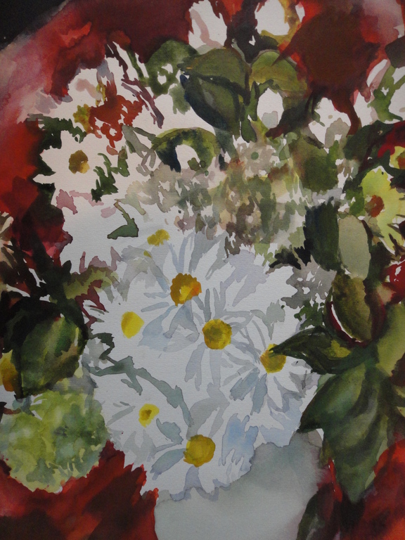 Claudine Doorman, aquarel, bloemen kopen? Bied vanaf 10!