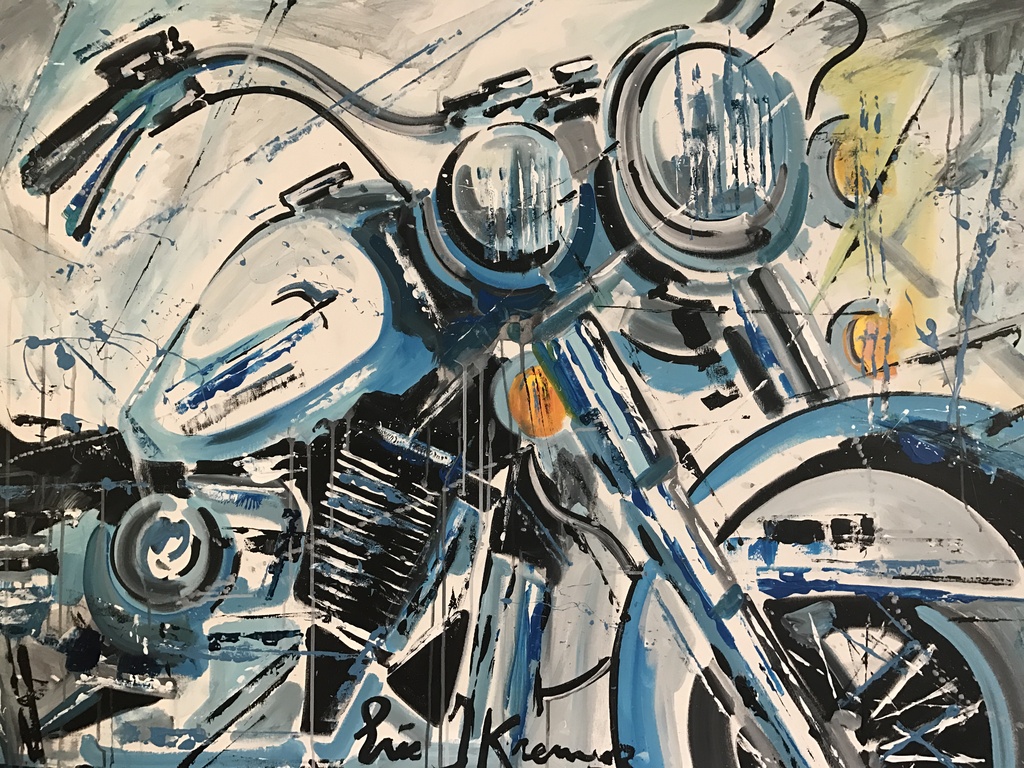 Eric Jan Kremer  acryl op doek  Harley Davidson kopen? Bied vanaf 950!