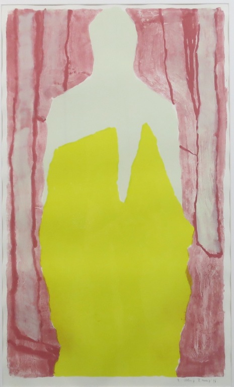 Koen Ebeling Koning: Zeefdruk, Man in bos - Ingelijst (Groot) kopen? Bied vanaf 35!