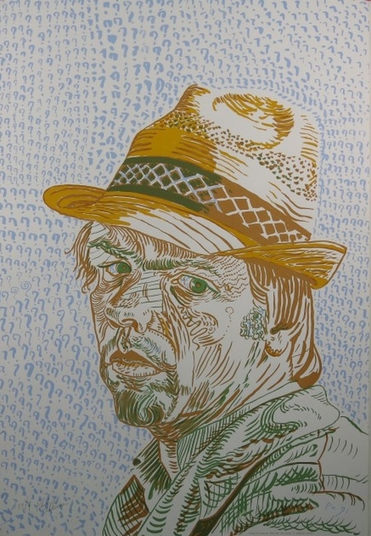 Philip Akkerman: Zeefdruk, Zelfportret kopen? Bied vanaf 50!