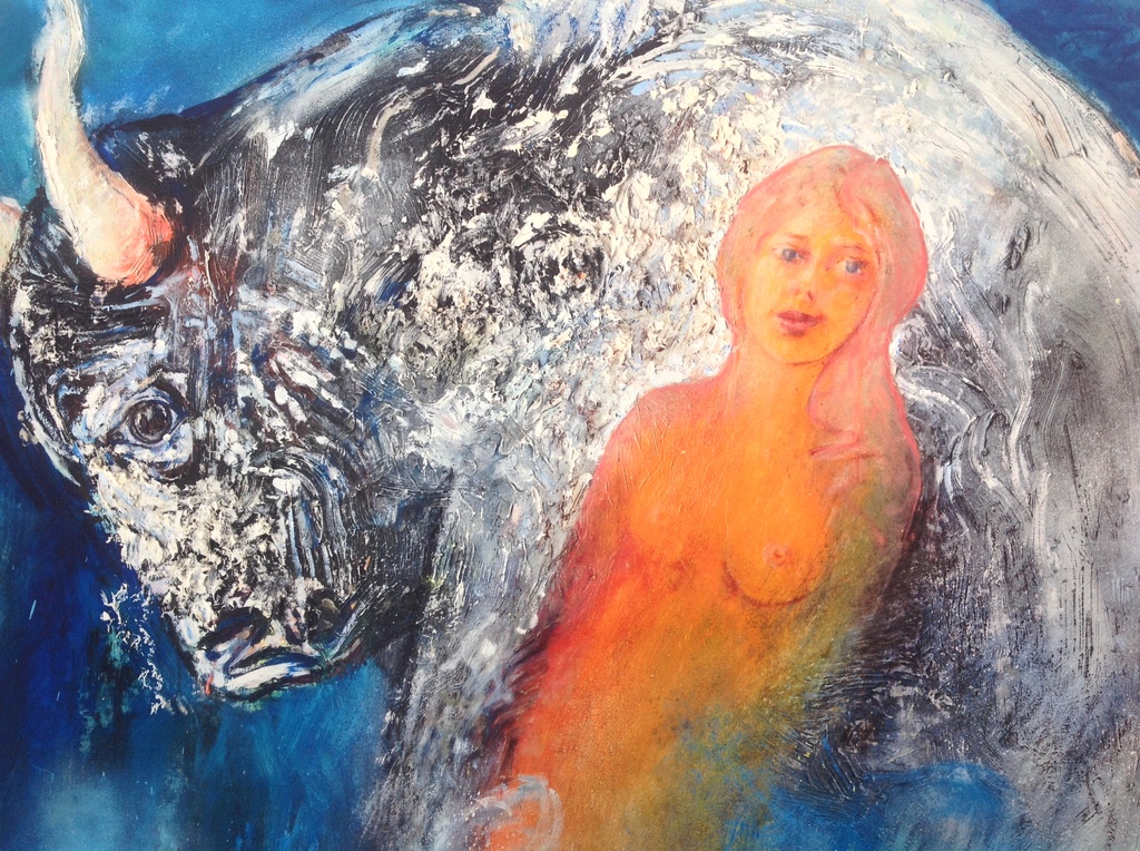 Alex Lichtveld,  giclée,  Europa and the bull kopen? Bied vanaf 95!