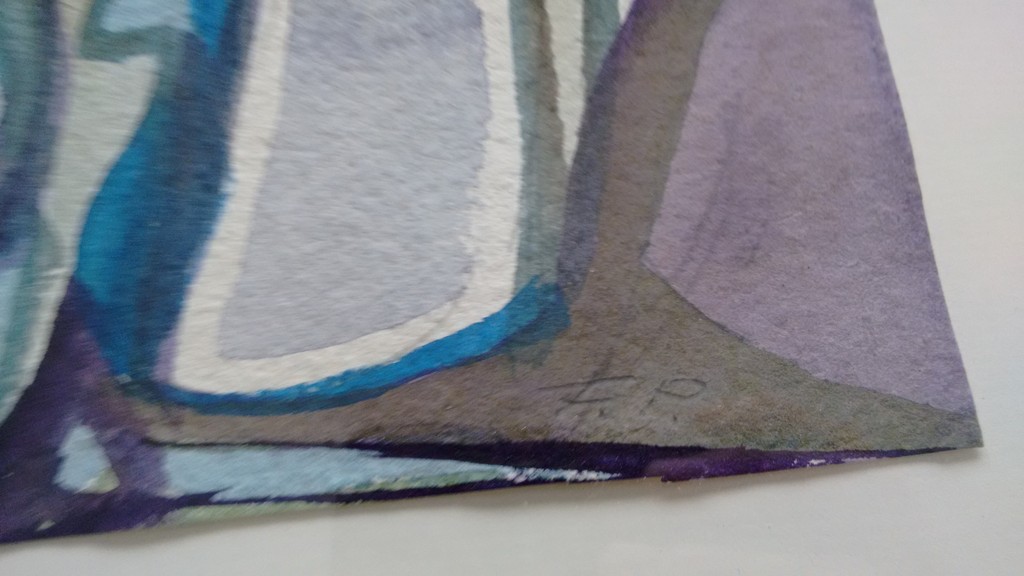 Finn Pedersen - aquarel - 2007 - gesigneerd - ingelijst - neo CoBrA kopen? Bied vanaf 220!