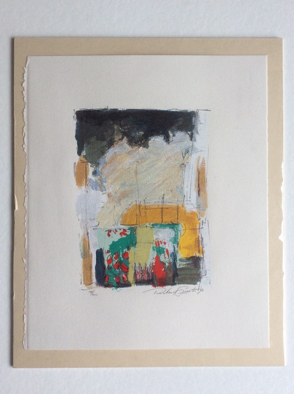 Richard Smeets - Trein in landschap - zeefdruk  kopen? Bied vanaf 35!