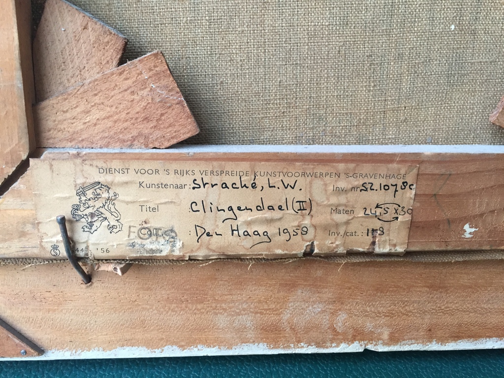 Leo Stracke - Olieverf op doek 1957 - Clingendael (II) kopen? Bied vanaf 1!