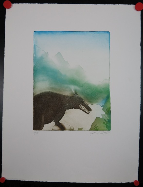 Sjoerd Bakker: Ets en Aquatint, Wolf kopen? Bied vanaf 1!