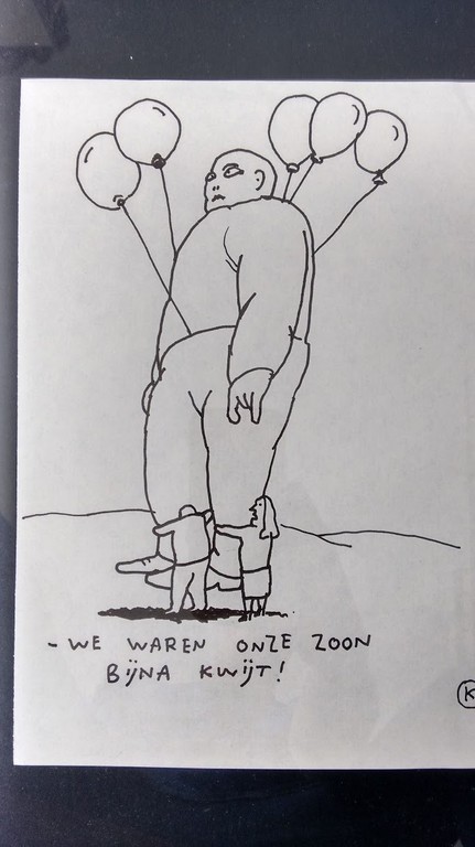 KAMAGURKA, tekening, gesigneerd en ingelijst verkocht voor € 150!