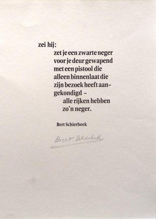 Willem Snitker: centre ville, originele tekening met gedicht van B. Schierbeek kopen? Bied vanaf 39!