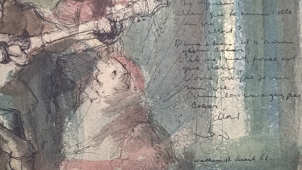 William D. Kuik, (Dirkje) - Gemengde techniek op papier - gesigneerd - 1961 kopen? Bied vanaf 125!