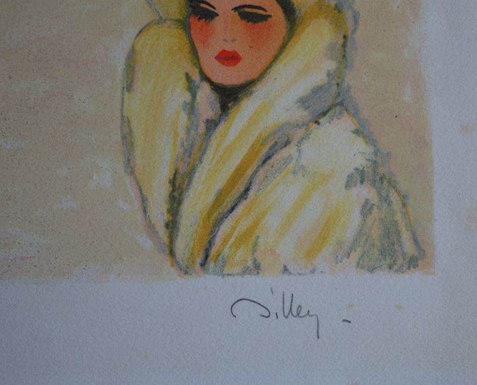Ramon Dilley - lithografie in kleur - Hotel Crans Ambassador. Oplage E/A kopen? Bied vanaf 1!