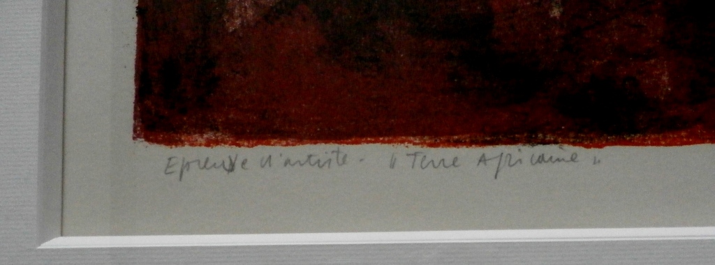 Corneille - ingelijste litho: Terre Africaine - 1959 kopen? Bied vanaf 550!