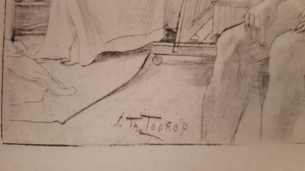 Jan Toorop - litho, gesigneerd in de plaat - 4 stuks kopen? Bied vanaf 59!