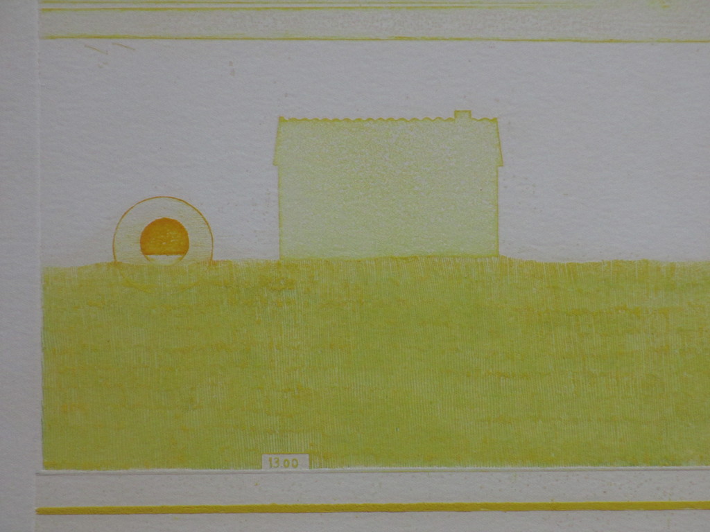 Eduard Flor, Compositie in geelgroen, Kleurets kopen? Bied vanaf 30!