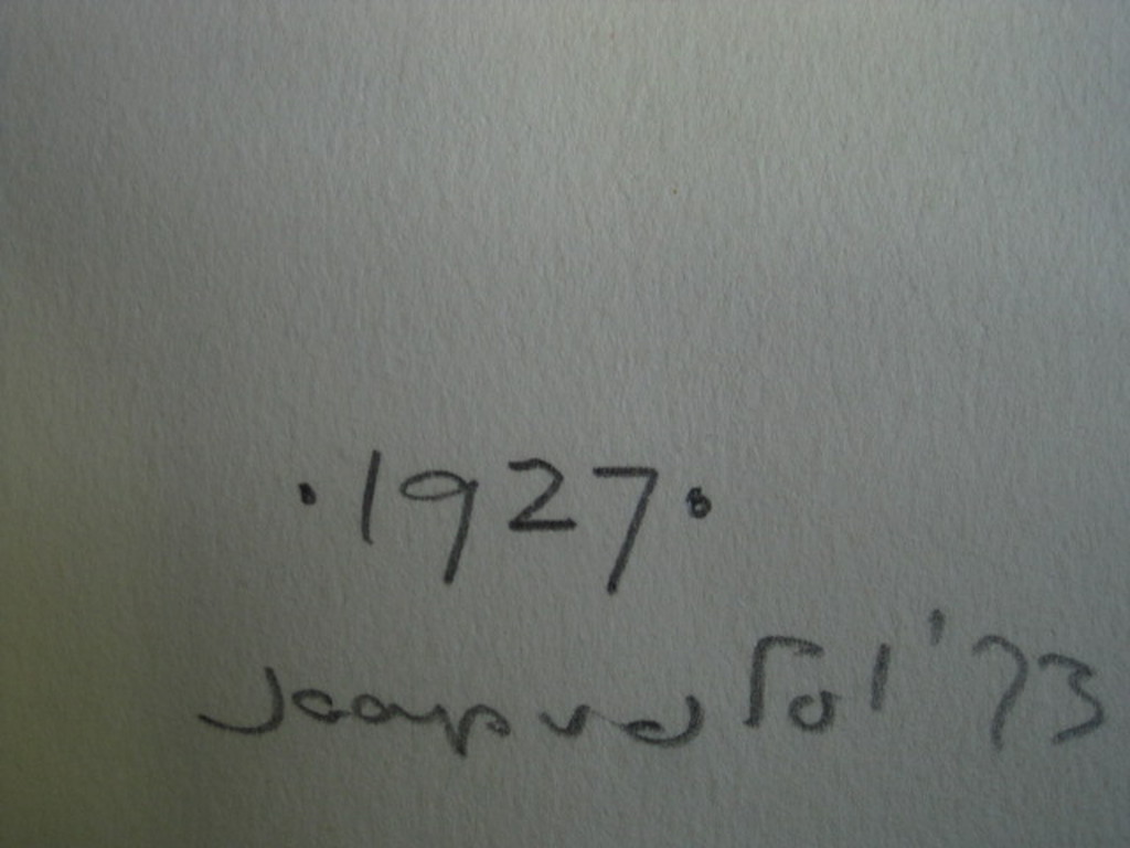 Jaap van de Pol 1938-2009 "man en pitbull"  potloodtekening 1971 gesigneerd  kopen? Bied vanaf 1!