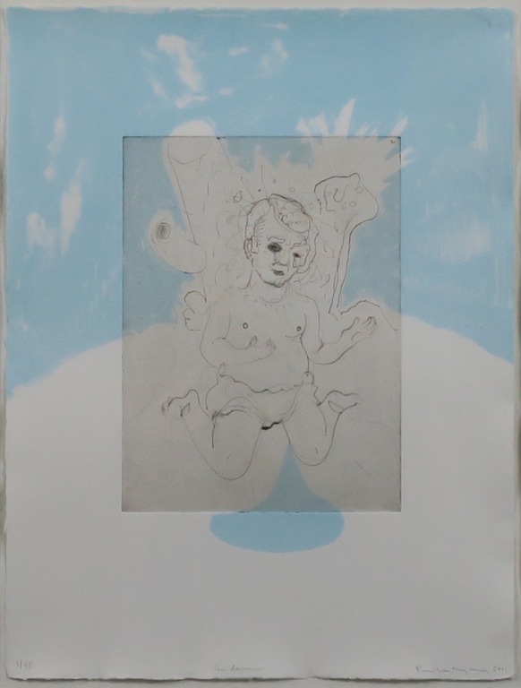 Rinke Nijburg: Gemengde grafische techniek, De dauw - Ingelijst kopen? Bied vanaf 20!